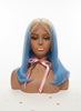 Blue ombré human hair wig styled as whimsical fantasy hair inspiration from Beauté La Muse.