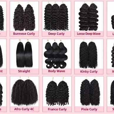 Natural Black #1B Crochet 100% Human Hair Bundle Muse Extension 100g