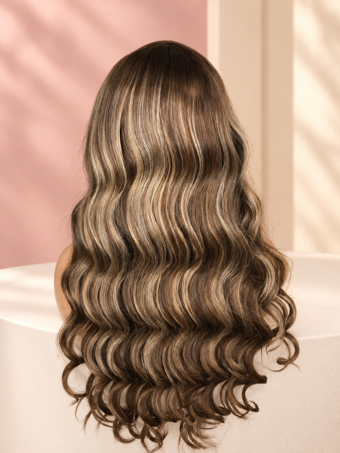 Brandy Colored Glueless Ready to Go Wig 5x5 HD Wig Preplucked Hairline Bleached Small Knots