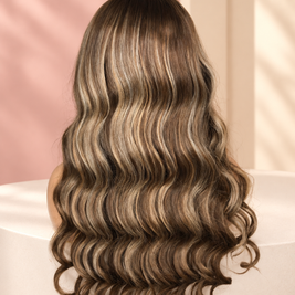 Brandy Colored Glueless Ready to Go Wig 5x5 HD Wig Preplucked Hairline Bleached Small Knots