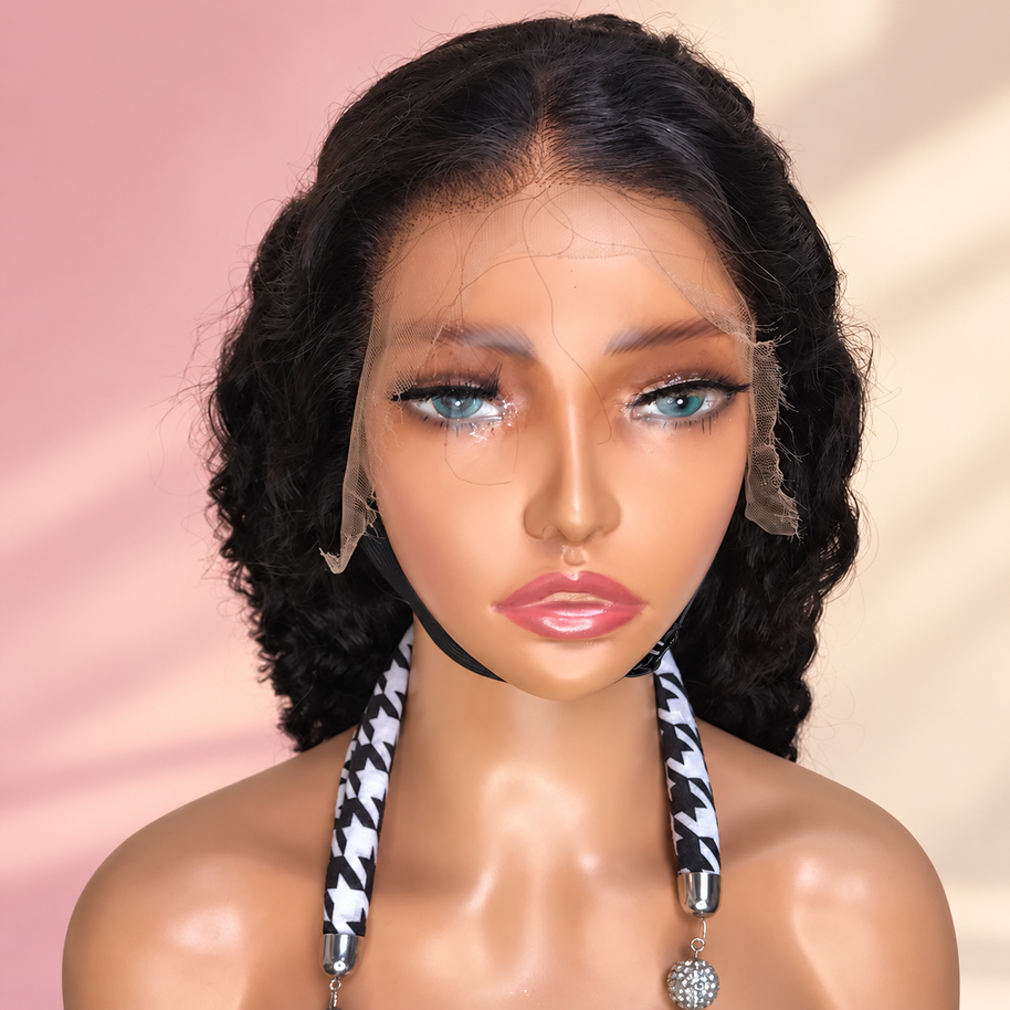 Esmeralda 13x4 HD Full Frontal Wig Pineapple Wave with Preplucked Hairline