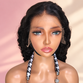 Esmeralda 13x4 HD Full Frontal Wig Pineapple Wave with Preplucked Hairline
