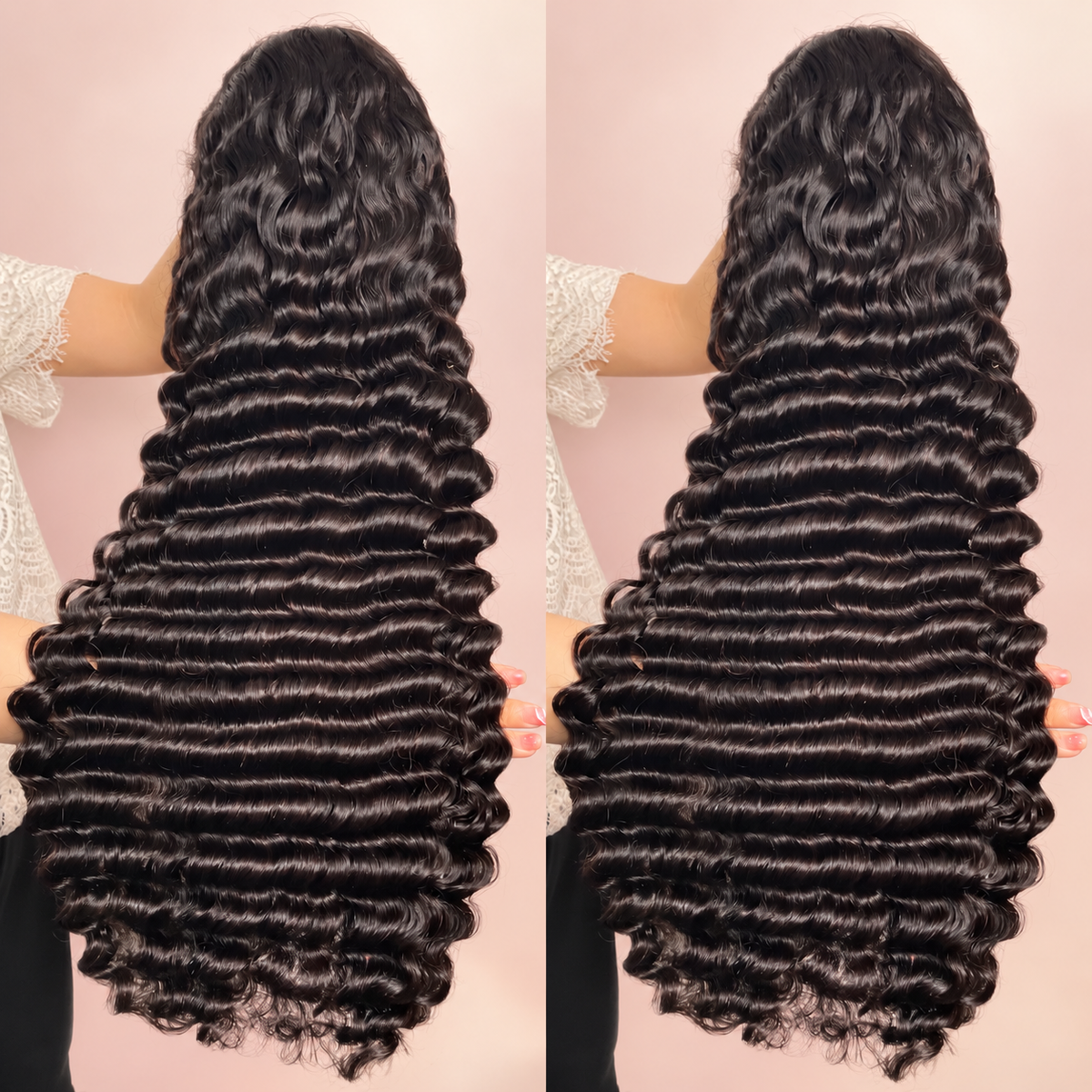 Esmeralda 13x4 HD Full Frontal Wig Pineapple Wave with Preplucked Hairline