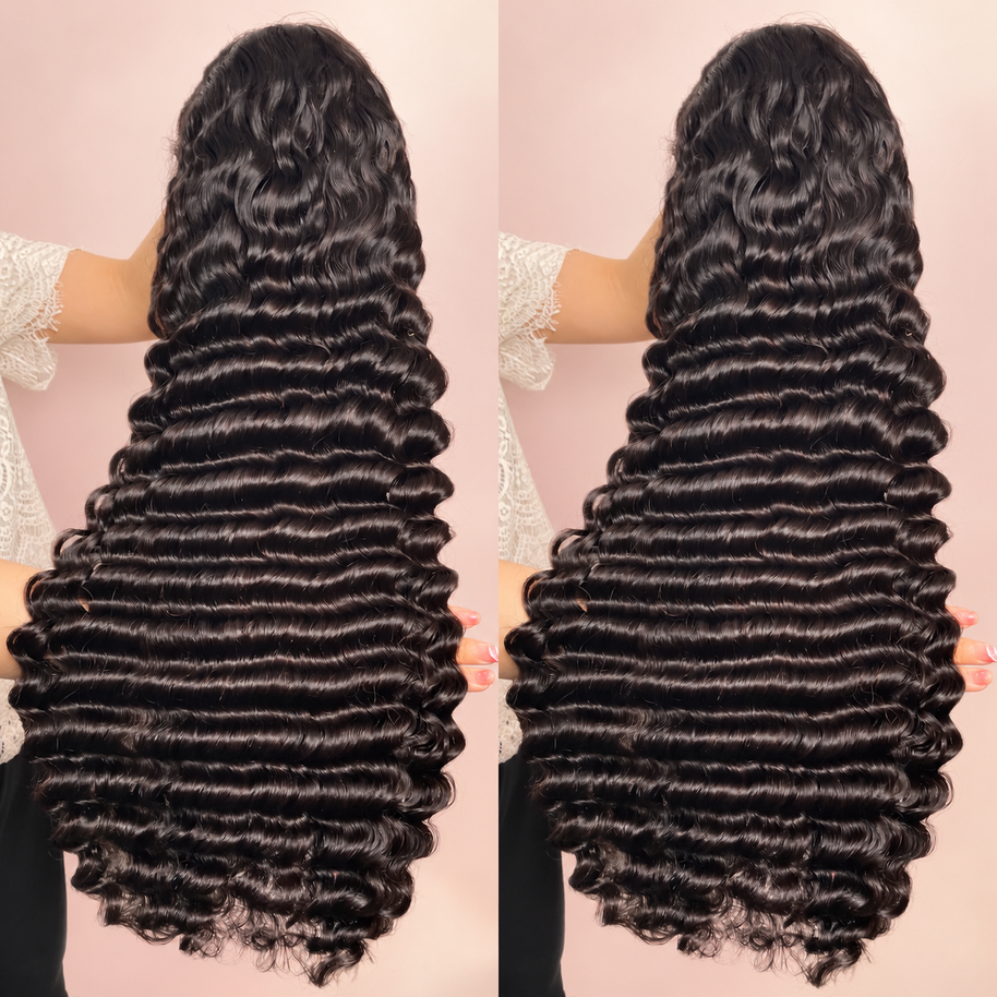 Esmeralda 13x4 HD Full Frontal Wig Pineapple Wave with Preplucked Hairline