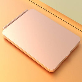 Rechargeable LED Travel Makeup Mirror | Portable Folding Vanity Mirror with Touch Dimmable Lights