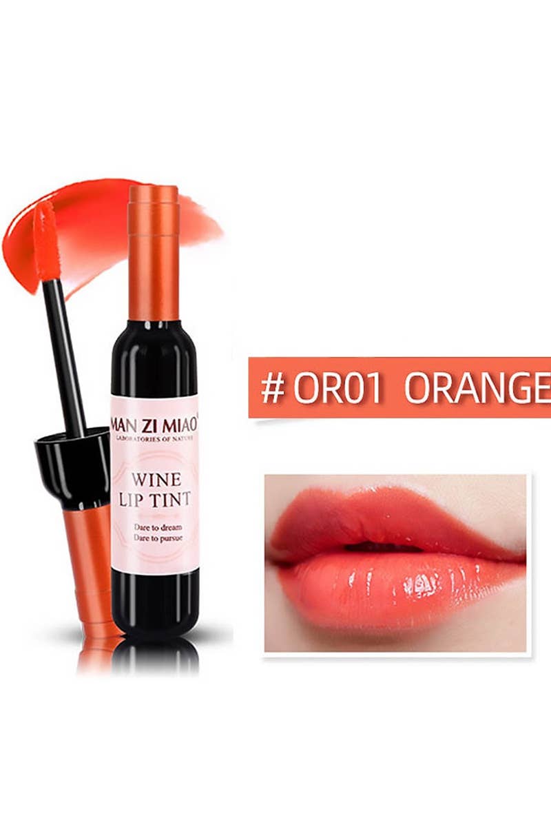 Wine Bottle Shape Lip Tint – Long-Lasting Waterproof Lip Stain | Buildable Color, Smudge-Proof Finish