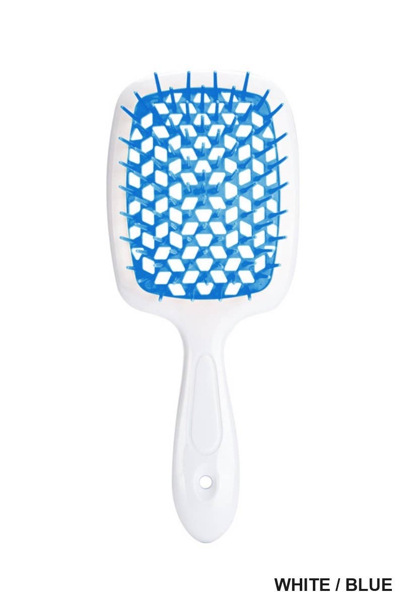 Detangling Hair Massage Comb Brush - Blue/White
