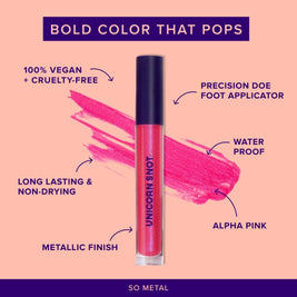 Liquid Metal Lip Stain | Pink-Glow | Lip Paint | Lipstick