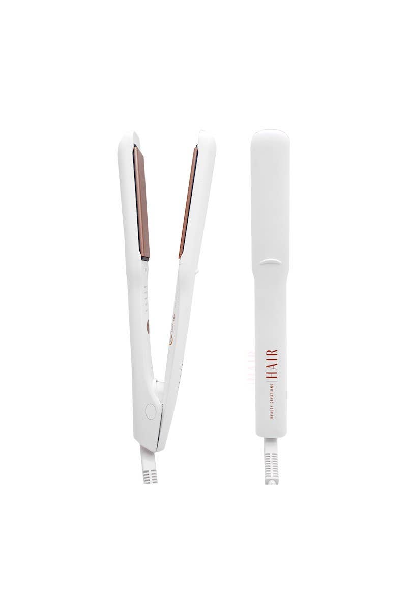 Beauty Creations Rose Gold Hair Straightener | Tourmaline Ceramic Flat Iron