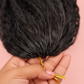 Natural Black #1B Crochet 100% Human Hair Bundle Muse Extension 100g