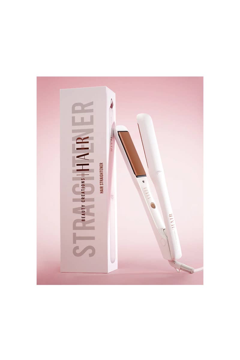 Beauty Creations Rose Gold Hair Straightener | Tourmaline Ceramic Flat Iron