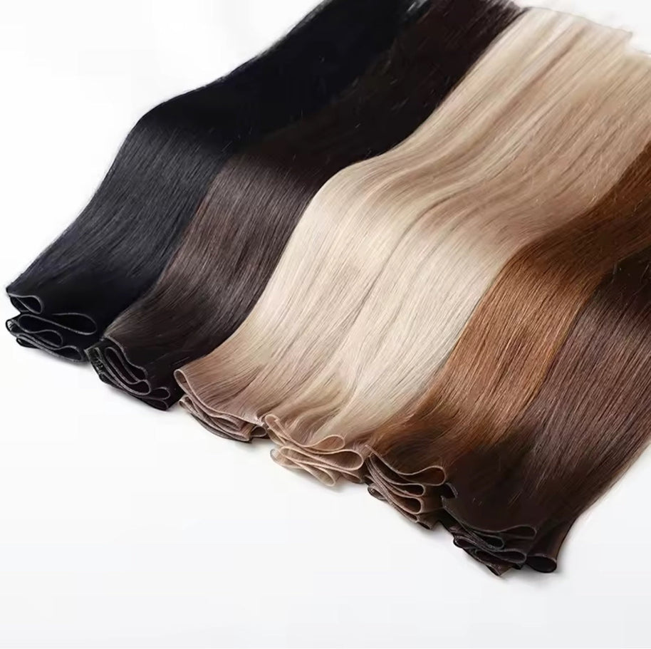 #1 Black Seamless Clip-In Hair Extensions | 100% Human Hair | 12–30 Inches