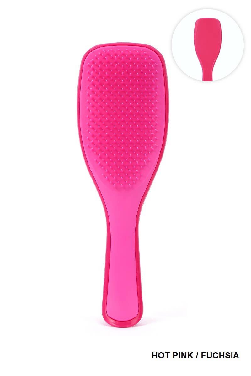 The Ultimate Detangler Hairbrush Comb For Wet & Dry - Pink/Fucshia