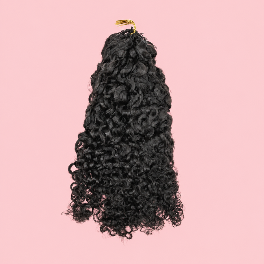 Natural Black #1B Crochet 100% Human Hair Bundle Muse Extension 100g