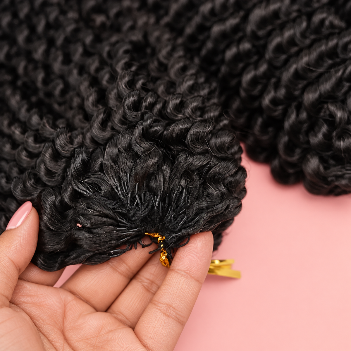 Natural Black #1B Crochet 100% Human Hair Bundle Muse Extension 100g