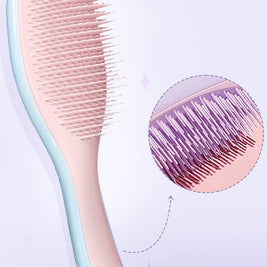 The Ultimate Detangler Hairbrush Comb For Wet & Dry: Pink/Blue
