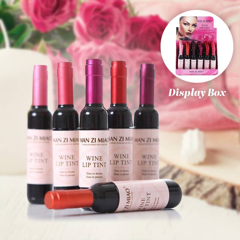 Wine Bottle Shape Lip Tint – Long-Lasting Waterproof Lip Stain | Buildable Color, Smudge-Proof Finish