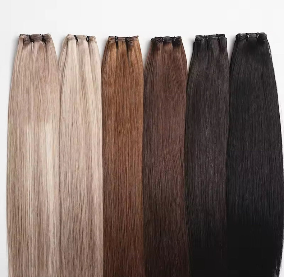 #1 Black Seamless Clip-In Hair Extensions | 100% Human Hair | 12–30 Inches