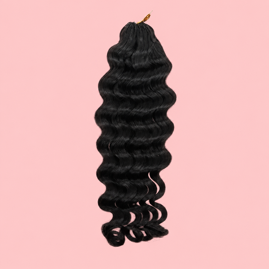 Natural Black #1B Crochet 100% Human Hair Bundle Muse Extension 100g