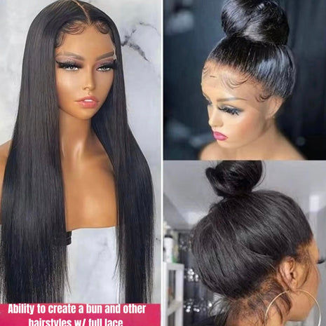 HD Straight HD Full Lace Wig – Glueless Human Hair Wig