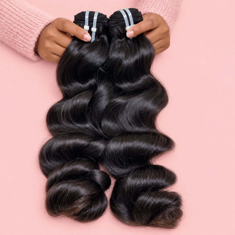 Loose Wave Muse Extensions 
100% Raw Hair Human Hair Single Donor Hair 3 or 4 Bundles
