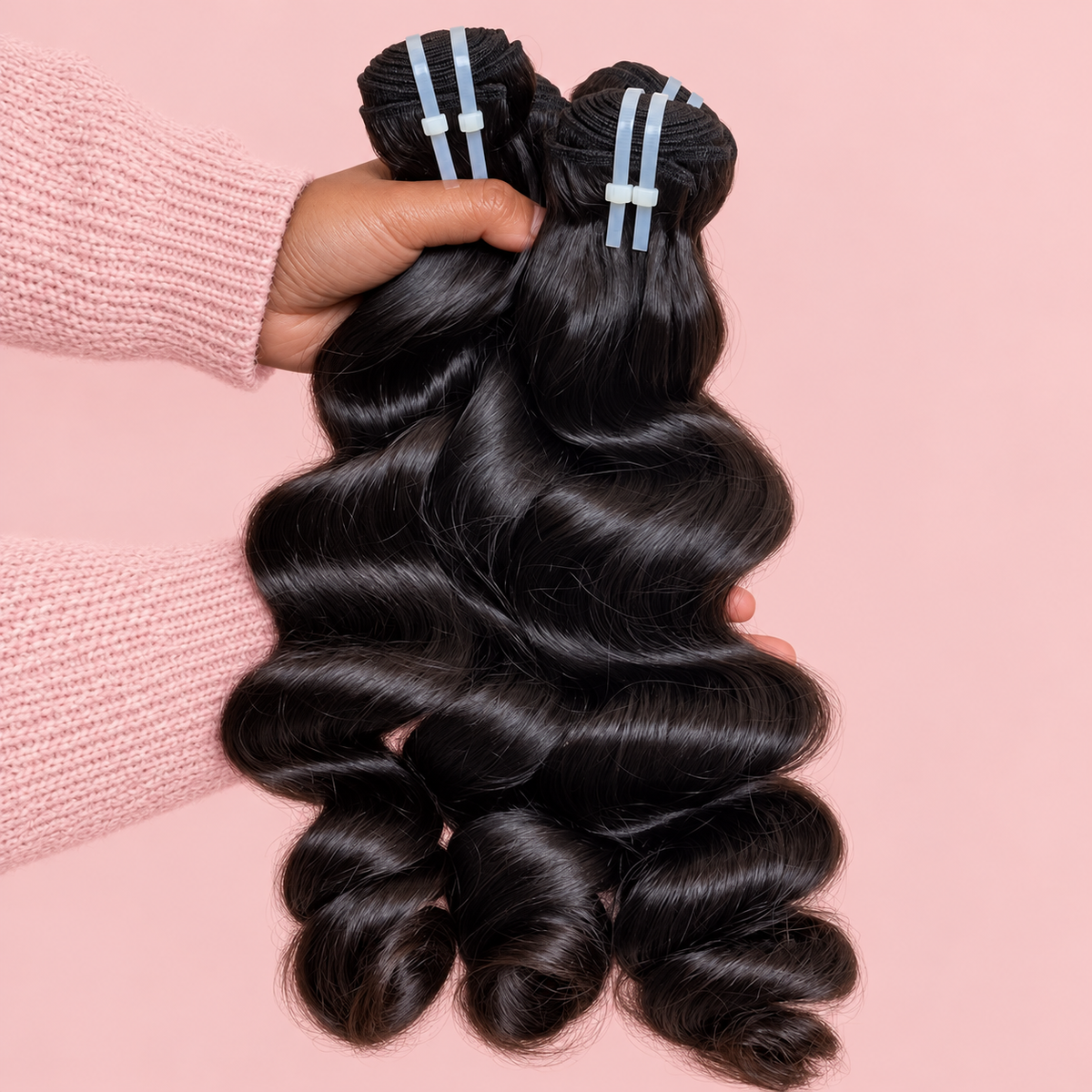 Loose Wave Muse Extensions 
100% Raw Hair Human Hair Single Donor Hair 3 or 4 Bundles