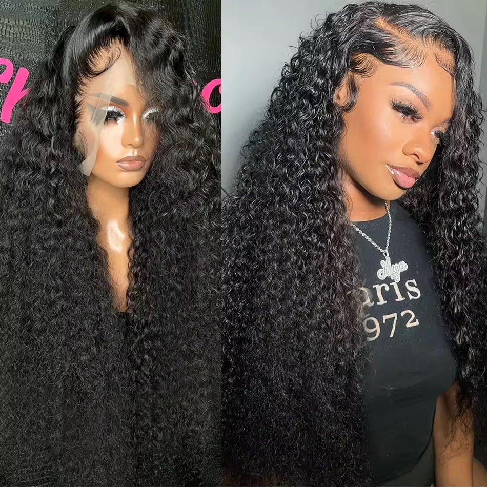 HD Burmese Curl 13×6 HD Lace Front Wig – Deep Curly Glueless Human Hair Wig
