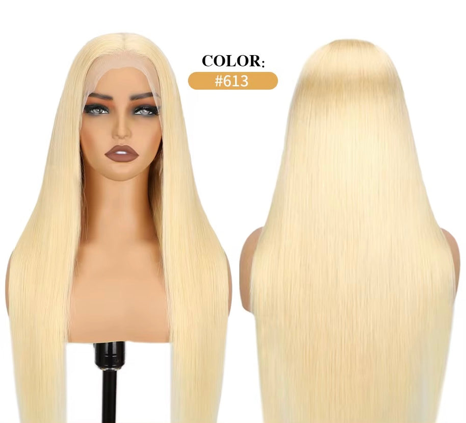 Blonde Silky Straight 13 x 4 HD Lace Human Hair Wig