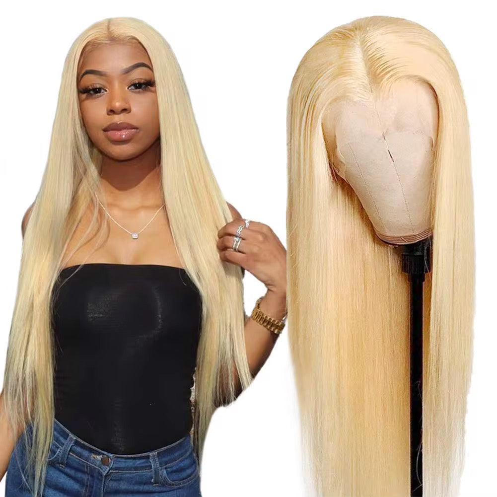 Blonde Silky Straight 13 x 4 HD Lace Human Hair Wig