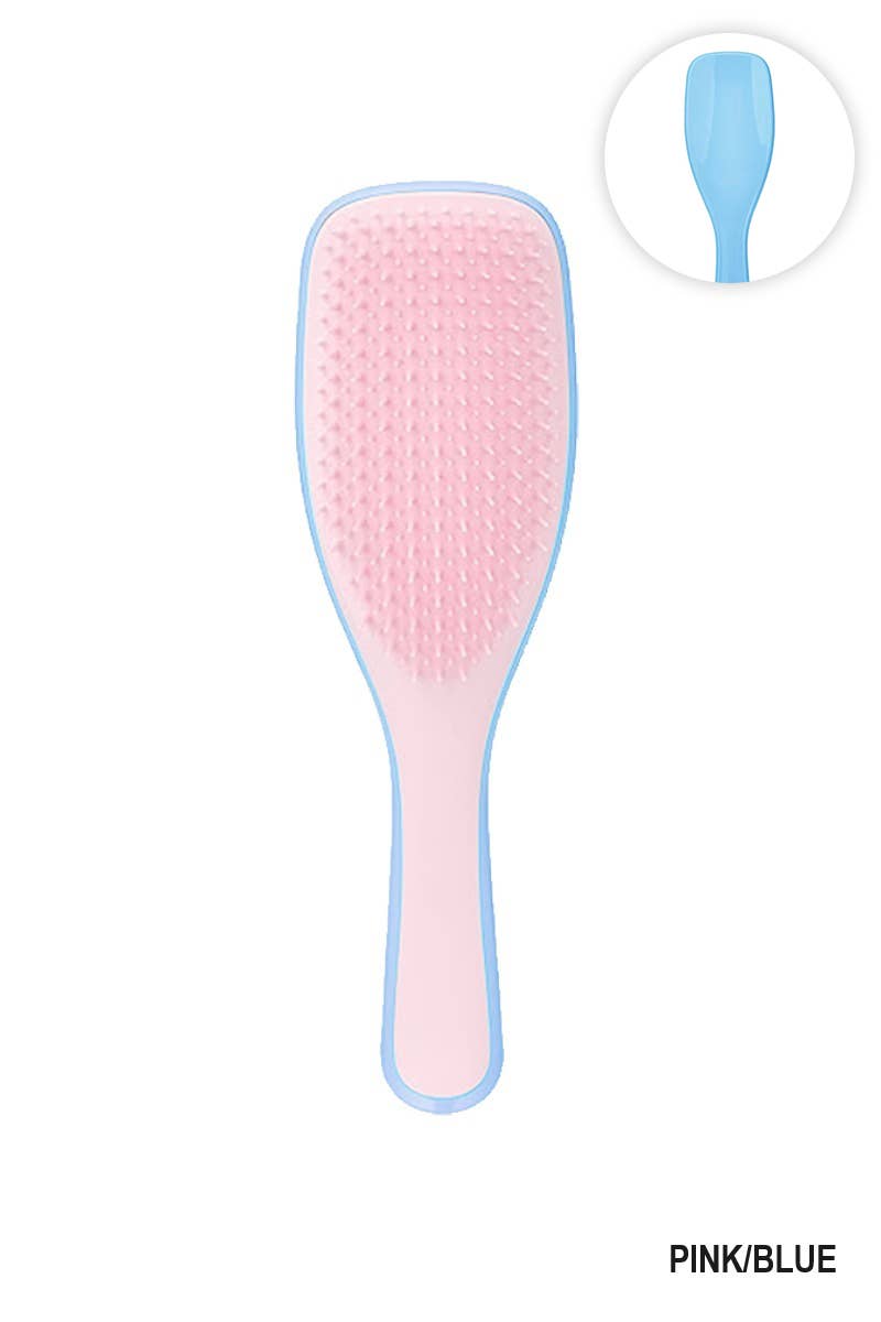 The Ultimate Detangler Hairbrush Comb For Wet & Dry: Pink/Blue