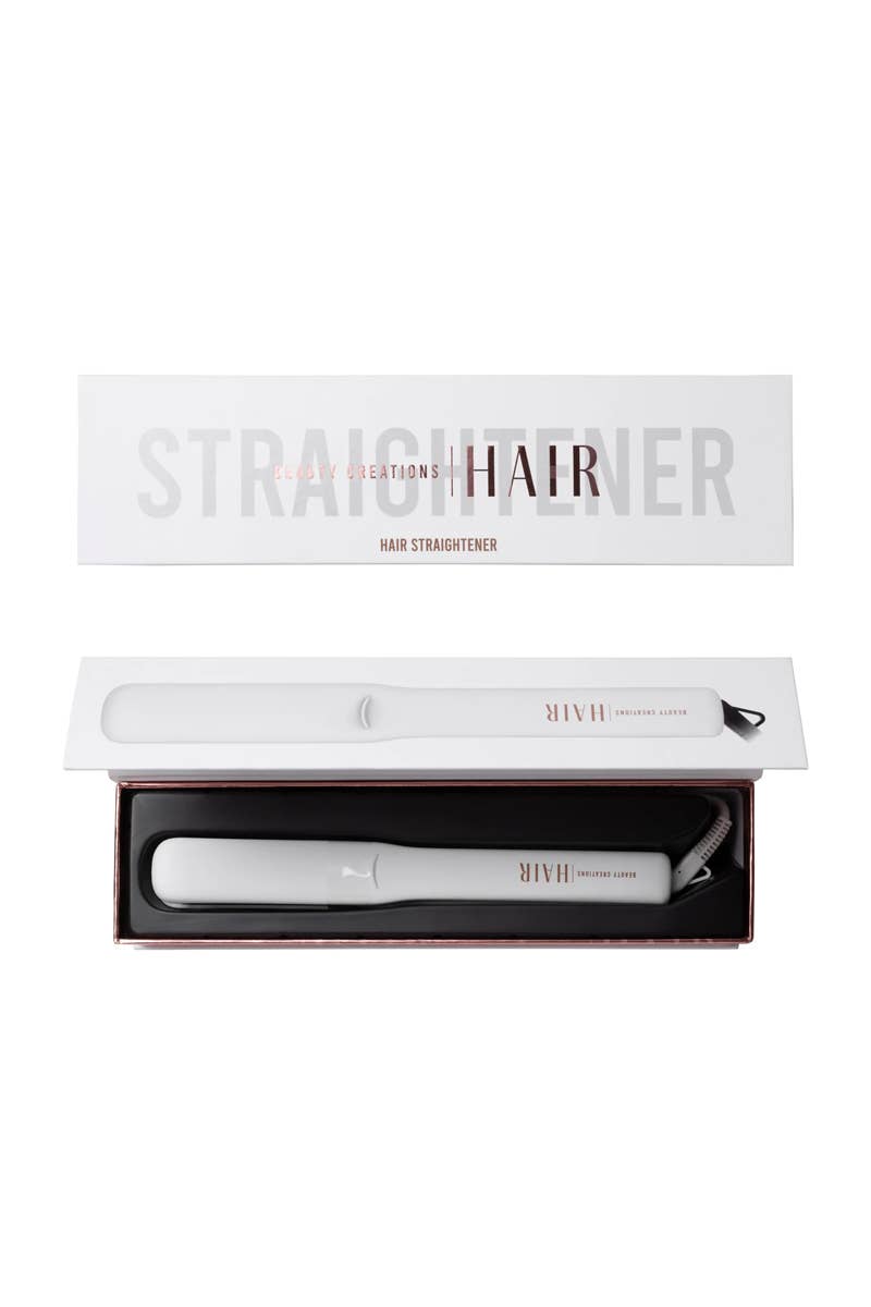 Beauty Creations Rose Gold Hair Straightener | Tourmaline Ceramic Flat Iron