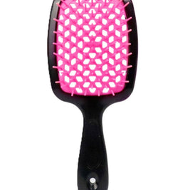 Detangling Hair Massage Comb Brush - Black/Pink