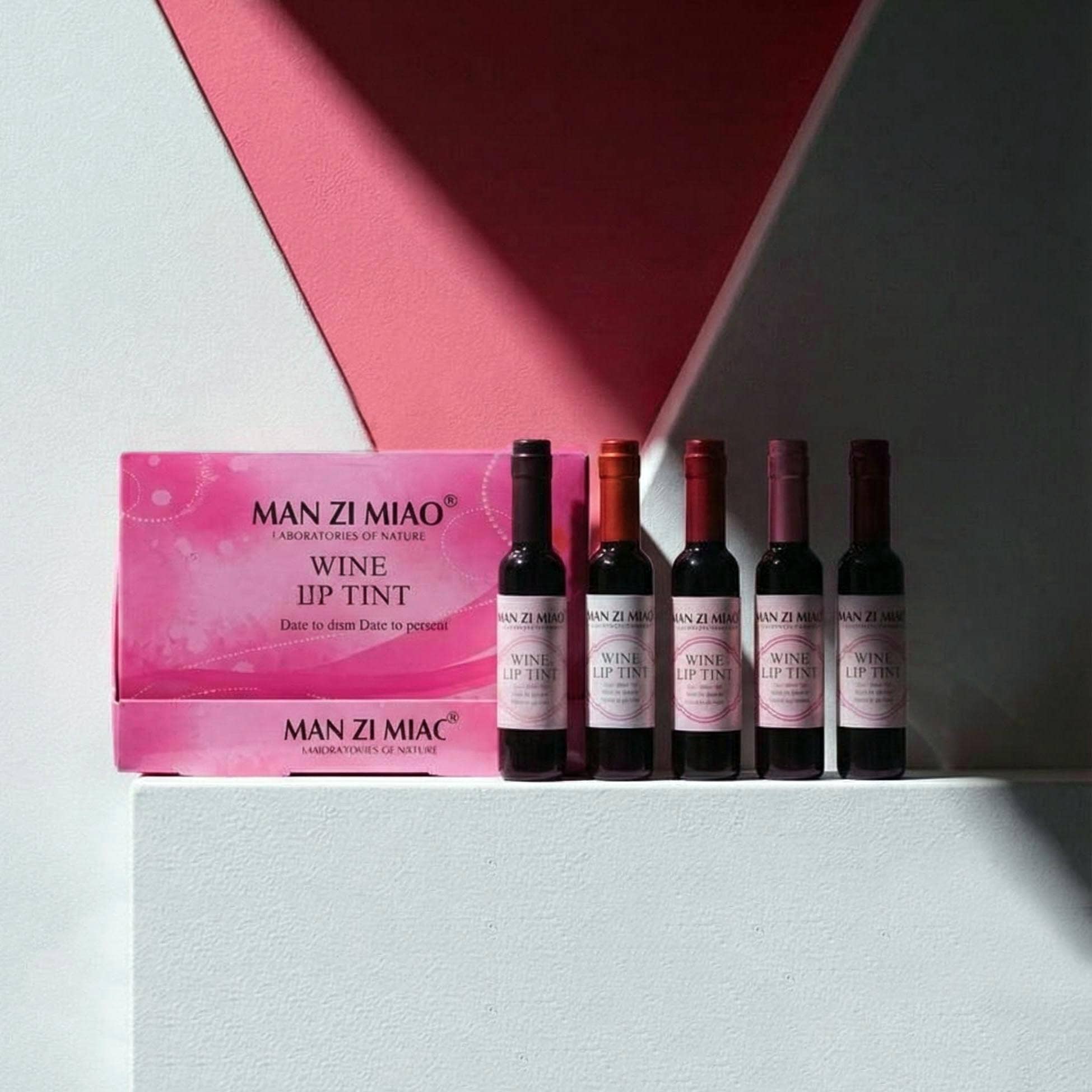 Wine Bottle Shape Lip Tint – Long-Lasting Waterproof Lip Stain | Buildable Color, Smudge-Proof Finish