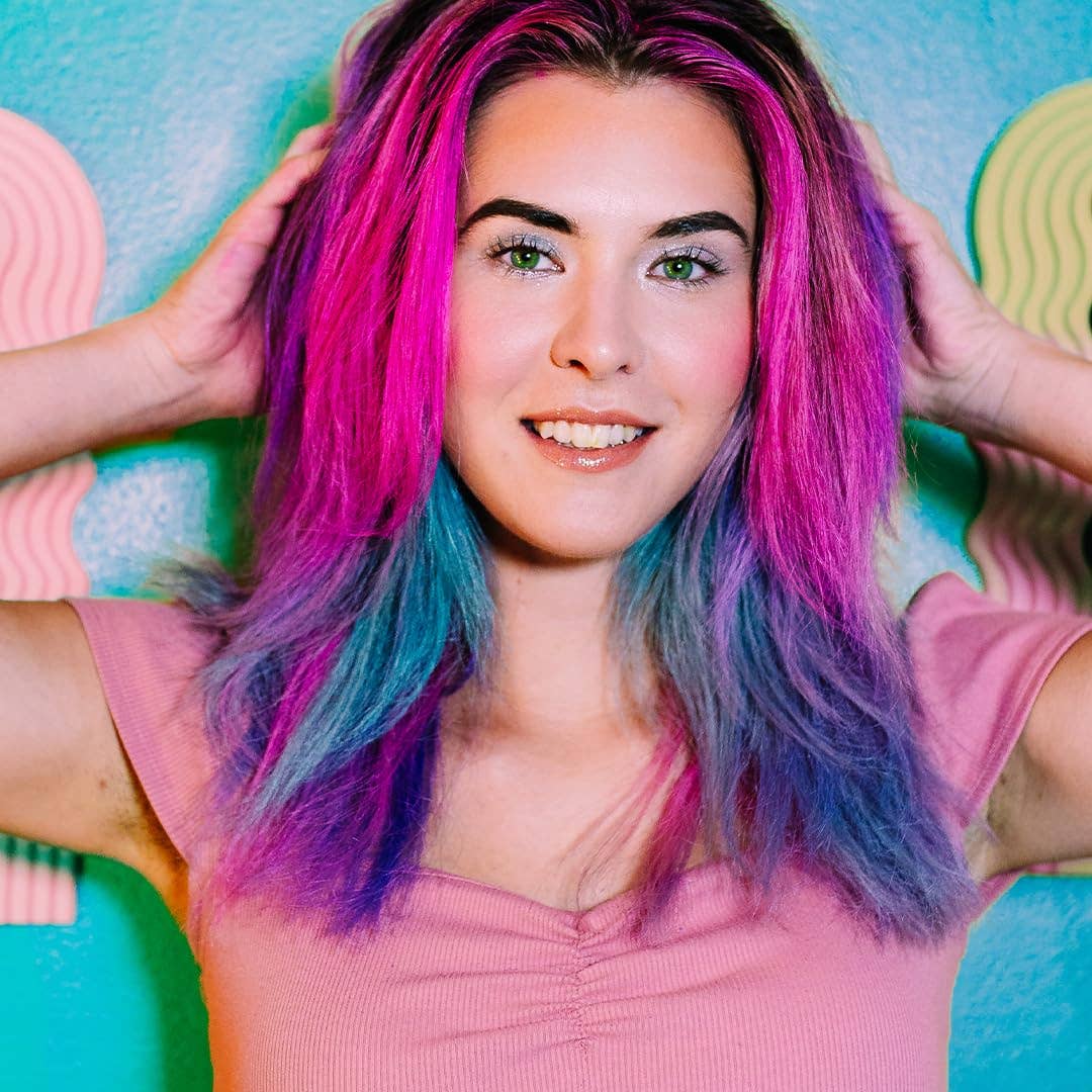 Hocus Pocus Hair Paint | Pink-Tap Tap | Wash Out Hair Paint