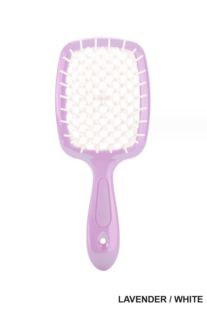 Detangling Hair Massage Comb Brush - Lavender/White