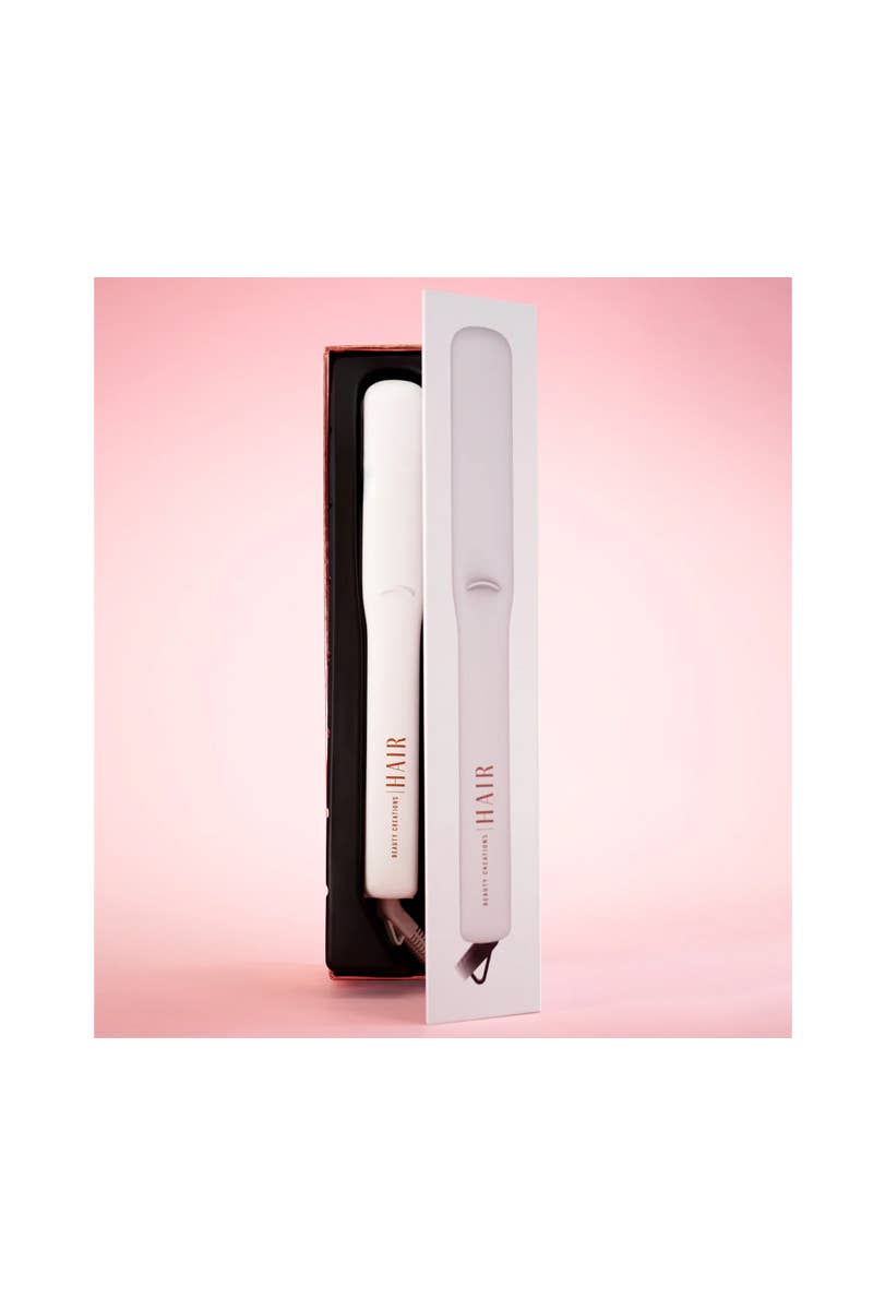Beauty Creations Rose Gold Hair Straightener | Tourmaline Ceramic Flat Iron