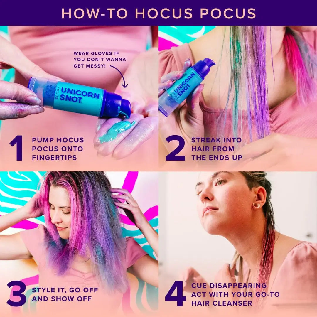 Hocus Pocus Hair Paint | Blue-Snap | Wash Out Hair Paint